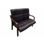 Diva Ofis Ahşap Kollu İkili Diva Misafir Koltugu